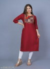 Khushi Cotton Bland With Digital Print With Lesh Kurti Wholesalers In Delhi